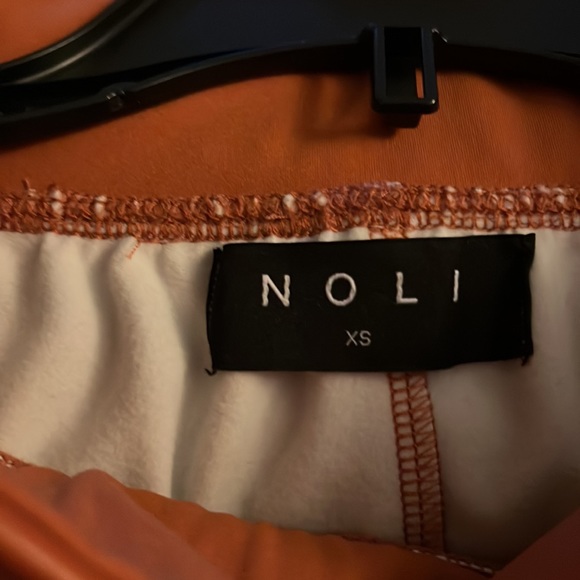 Size extra small Noli ginger colored extremely soft pleather joggers - Picture 4 of 8